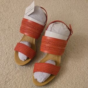 Croft & Barrow Coral Woven Sandals